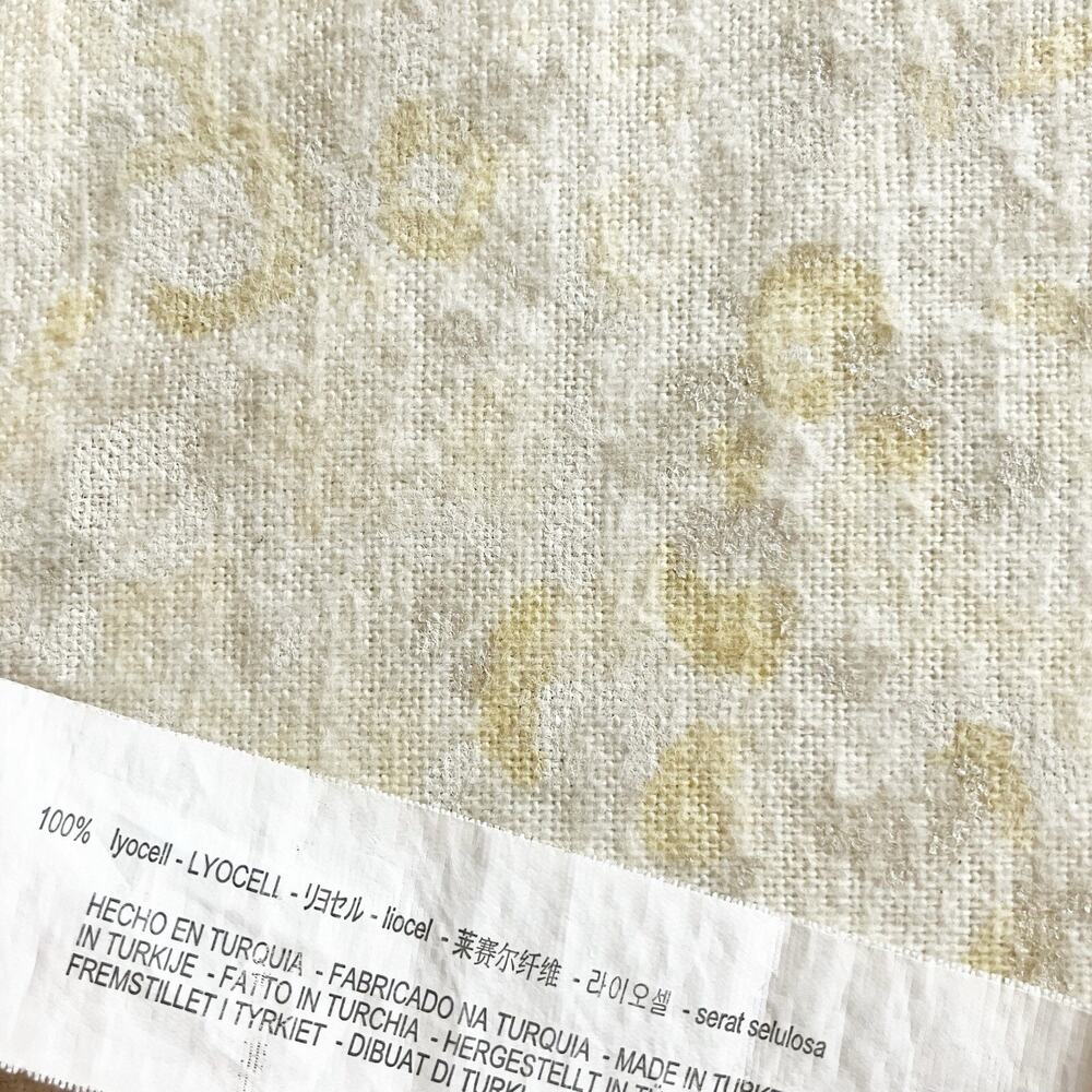 Zara Woman XS Wide Leg Cropped Pants Pockets Ochre Yellow Orange - Picture 6 of 7